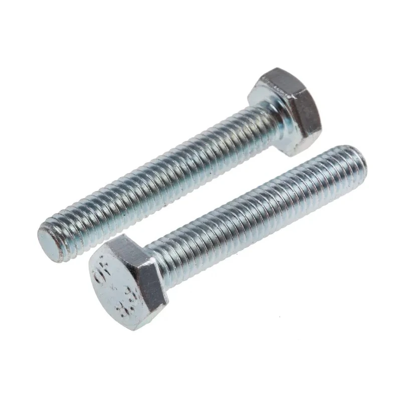 RS PRO Bright Zinc Steel Hex Bolt M6 x 35 mm Grade 8.8, DIN 933 917-2836