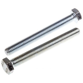 RS PRO Bright Zinc Steel Hex Bolt M8 x 75 mm Grade 8.8 DIN 933 917-2895