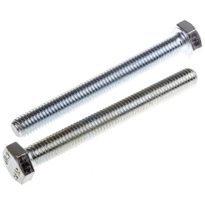 RS PRO Bright Zinc Steel Hex Bolt M8 x 75 mm Grade 8.8 DIN 933 917-2895