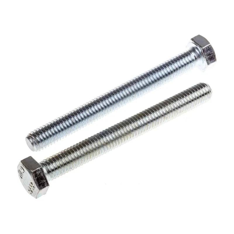 RS PRO Bright Zinc Steel Hex Bolt M8 x 75 mm Grade 8.8 DIN 933 917-2895