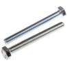 RS PRO Bright Zinc Steel Hex Bolt M8 x 75 mm Grade 8.8 DIN 933 917-2895