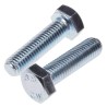 RS PRO Bright Zinc Steel Hex Bolt M12 x 45 mm Grade 8.8 DIN 933 917-2955