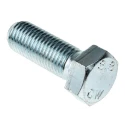 RS PRO Bright Zinc Plated Steel Hex Bolt M16 x 45 mm 8.8 Grade High Tensile 917-3289