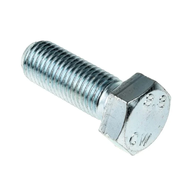 RS PRO Bright Zinc Plated Steel Hex Bolt M16 x 45 mm 8.8 Grade High Tensile 917-3289