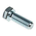 RS PRO Bright Zinc Plated Steel Hex Bolt M16 x 45 mm 8.8 Grade High Tensile 917-3289