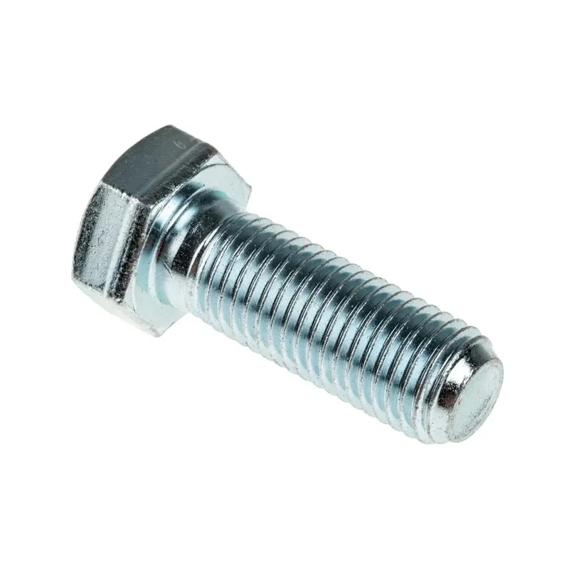 RS PRO Bright Zinc Plated Steel Hex Bolt M16 x 45 mm 8.8 Grade High Tensile 917-3289