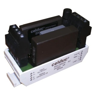 Celduc XK Series Solid State Relay 4 A Load 40V dc Load 32V dc Control DIN Rail Mount XKLD0020