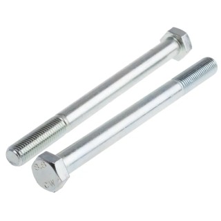 RS PRO Bright Zinc Plated Steel Hex Bolt M16 x 190 mm Grade 8.8 DIN 931 917-3315