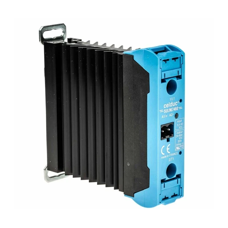 Celduc Solid State Relay with 35A Load Capacity, DIN Rail Mount, 600 V AC Load, 32V DC Control SUL9-SUM9
