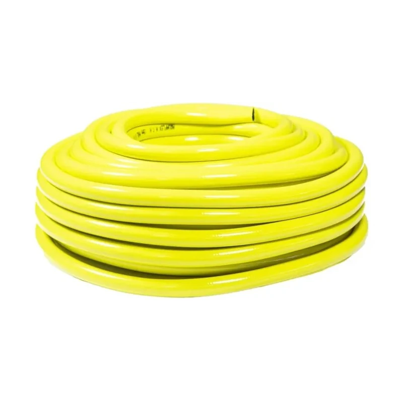 RS PRO Yellow Reinforced PVC Hose Pipe 16 bar 50m Length 17.5mm OD 12.5mm ID 917-5125