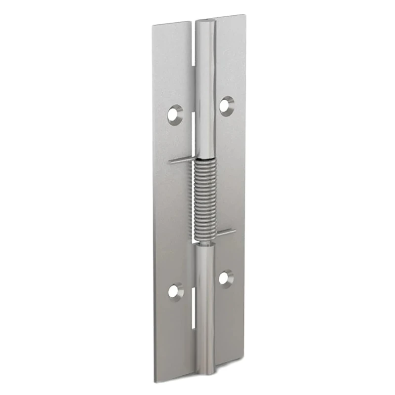 Pinet Raw 304 Stainless Steel Spring Hinge with Spring Loaded Pin, 120mm Length x 40mm Width x 1.5mm Thickness, 71-1-3790