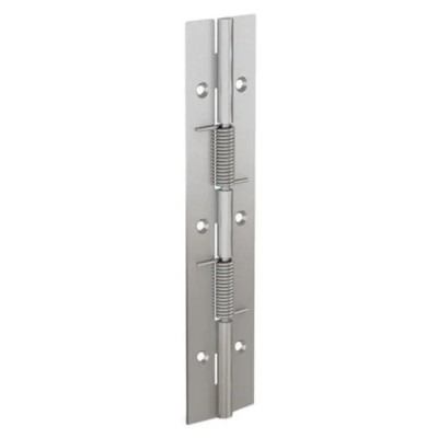 Pinet Raw 304 Stainless Steel Spring Hinge with Spring Loaded Pin, 180 mm Length, 40 mm Width, 1.5 mm Thickness 71-1-3791