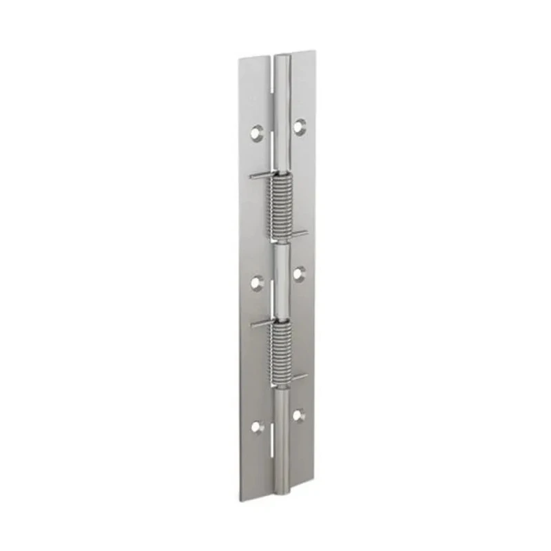 Pinet Raw 304 Stainless Steel Spring Hinge with Spring Loaded Pin, 180 mm Length, 40 mm Width, 1.5 mm Thickness 71-1-3791