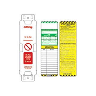 Brady Safety Ladder Tag Kit Red on White French Language LAD-FR-EITH-L12-A