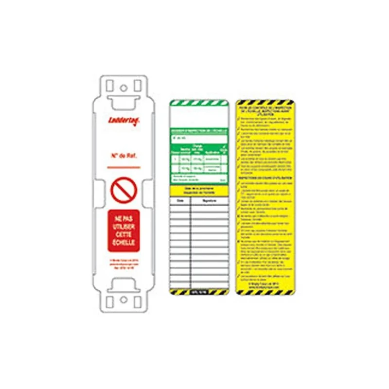 Brady Safety Ladder Tag Kit Red on White French Language LAD-FR-EITH-L12-A
