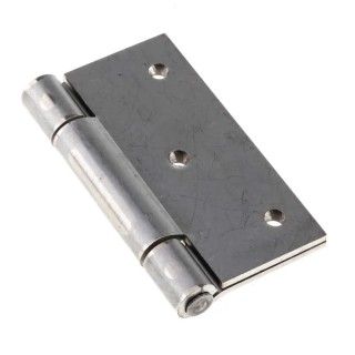 Pinet 304 Stainless Steel Butt Hinge with Removable Pin, Screw Fixing, 70mm x 70mm x 2mm 52-1-3614