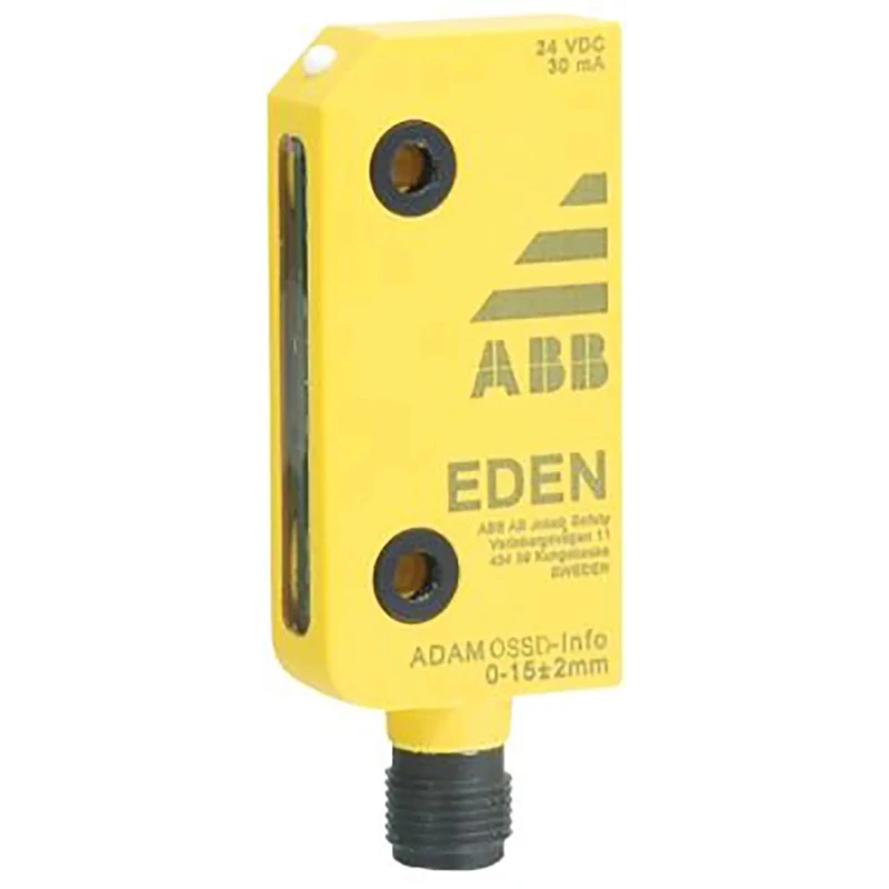 ABB Non-Contact Safety Switch Polybutylene Terephthalate Housing 24V DC M12 Connector 2TLA020051R5400 Adam OSSD-Info M12-5