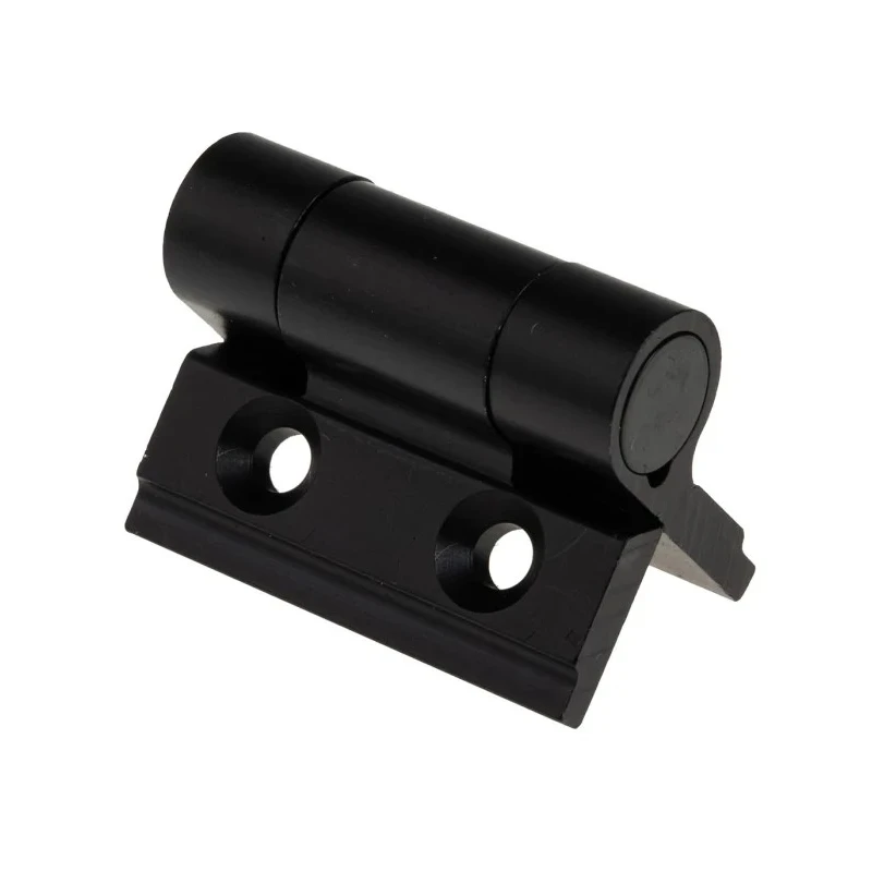 Pinet Black Anodised Aluminium Spring Hinge with Spring Loaded Pin, Screw Fixing, 30 mm x 35 mm x 3.3 mm 72-1-4257
