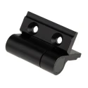 Pinet Black Anodised Aluminium Spring Hinge with Spring Loaded Pin, Screw Fixing, 30 mm x 35 mm x 3.3 mm 72-1-4257