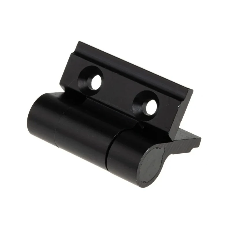 Pinet Black Anodised Aluminium Spring Hinge with Spring Loaded Pin, Screw Fixing, 30 mm x 35 mm x 3.3 mm 72-1-4257