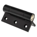 Pinet Black Anodised Aluminium 6082-T5 Spring Hinge with Spring Loaded Pin Screw Fixing 100mm x 82.5mm x 5.5mm 72-1-4232
