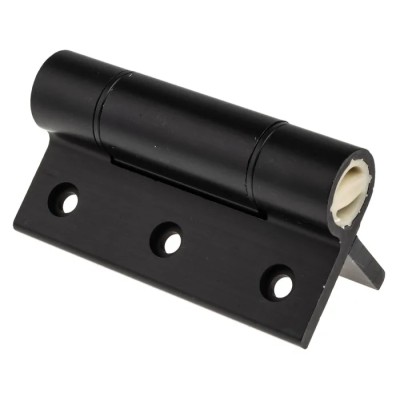 Pinet Black Anodised Aluminium 6082-T5 Spring Hinge with Spring Loaded Pin Screw Fixing 100mm x 82.5mm x 5.5mm 72-1-4232