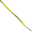 TE Connectivity 44A Series Green Yellow 0.5 mm² 20 AWG 19x32 AWG Core Strands Hook Up Wire 100m 600V 150°C 44A0111-20-45