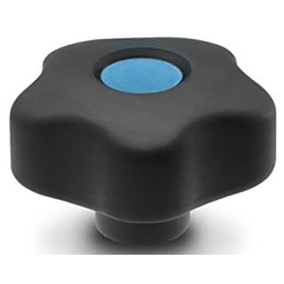 Elesa Black Polypropylene Hex Clamping Knob M10 Threaded Hole, 53 mm Diameter, 13 mm Thread Length 169954-C9
