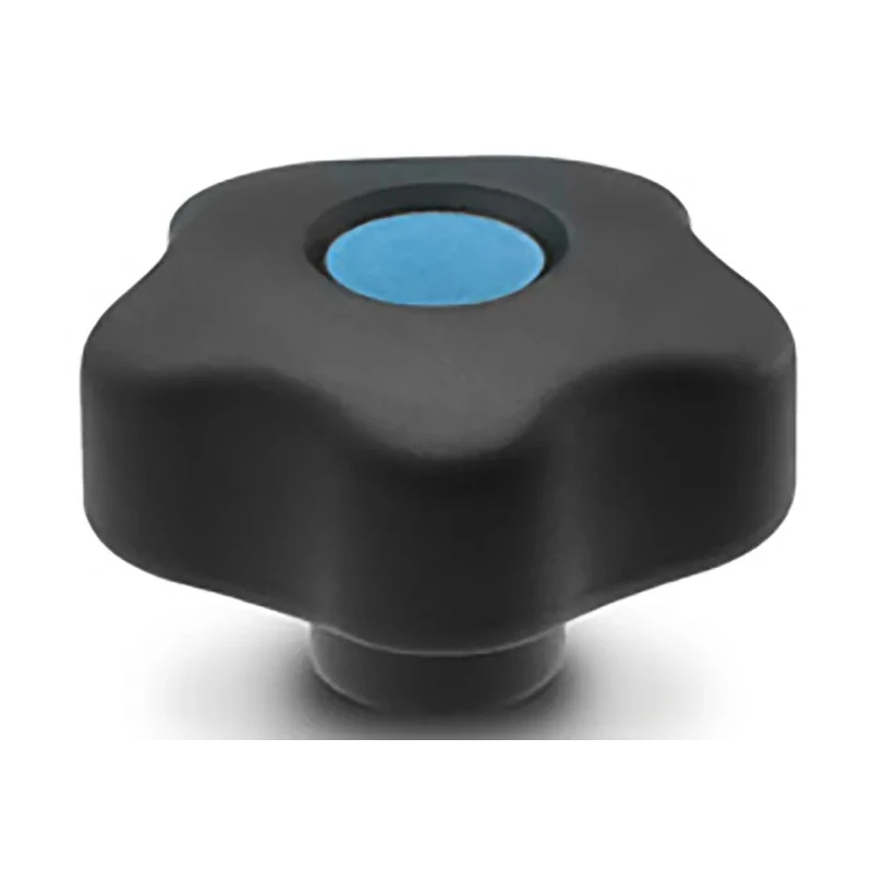 Elesa Black Polypropylene Hex Clamping Knob M10 Threaded Hole, 53 mm Diameter, 13 mm Thread Length 169954-C9