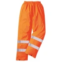 Portwest Unisex Hi Vis Motorway Traffic Waterproof Polyester Trousers Orange XL Waist 31in Leg 918-5872