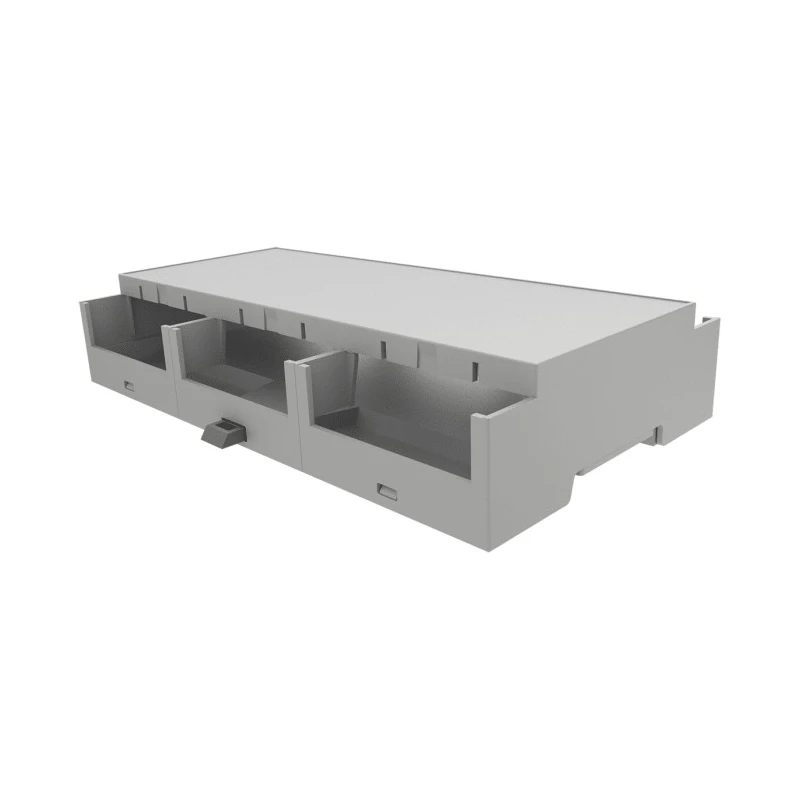 Italtronic DIN Rail Enclosure Modulbox Compact 9M XTS B Version ABS 32.2 mm Height 156.6 mm Length 87 mm Width 35.0907000.BL
