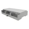 Italtronic DIN Rail Enclosure Modulbox Compact 9M XTS B Version ABS 32.2 mm Height 156.6 mm Length 87 mm Width 35.0907000.BL