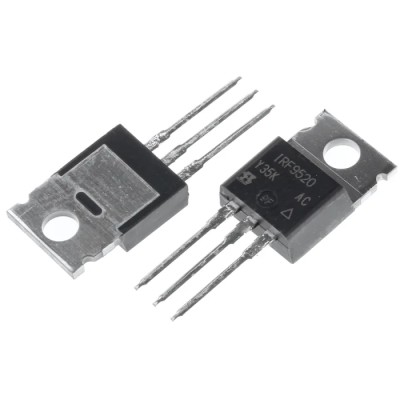Vishay P-Channel MOSFET, 6.8 A, 100 V Enhancement Mode, 3-Pin TO-220 Package IRF9520PBF