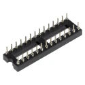 Winslow 2.54 mm Pitch Vertical 28 Way Through Hole Turned Pin Open Frame DIL Socket 5A W30528/3TRC