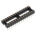Winslow 2.54 mm Pitch Vertical 28 Way Through Hole Turned Pin Open Frame DIL Socket 5A W30528/3TRC