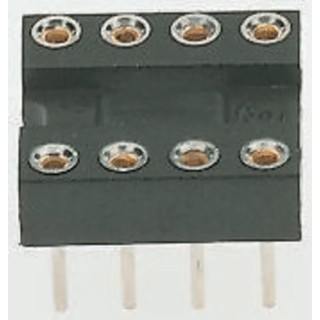 Winslow 2.54 mm Pitch Vertical 32 Way Through Hole Turned Pin Open Frame DIL Socket 5A W30532TRC