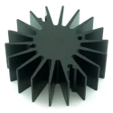 Intelligent LED Solutions Heatsink for SCOB 20mm Height 55mm Diameter Anodised Aluminium Black ILA-HSINK-RADL-55X20MM-BLK