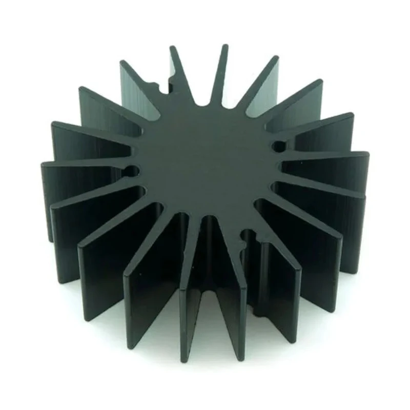 Intelligent LED Solutions Heatsink for SCOB 20mm Height 55mm Diameter Anodised Aluminium Black ILA-HSINK-RADL-55X20MM-BLK