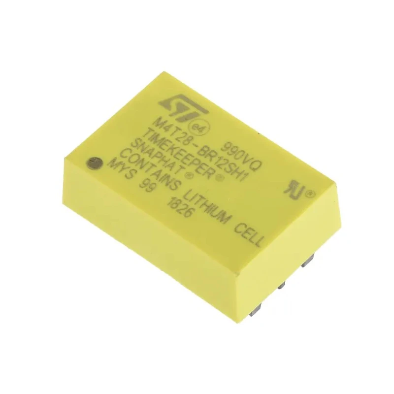STMicroelectronics Battery Backup IC Lithium-CF SNAPHAT 4-Pin 2.8 V Input M4T28-BR12SH1