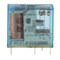 Finder PCB Power Relay 12V DC Coil 10A Switching Current SPDT 40.51.9.012.0000