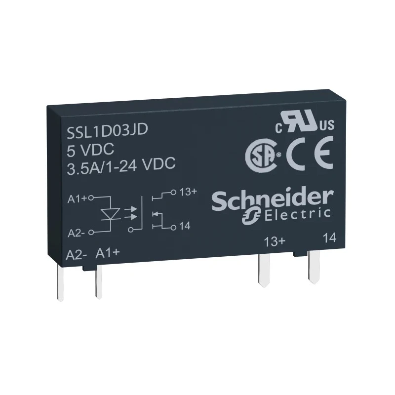 Schneider Electric Harmony Relay Series Solid State Relay, 3.5 A Load, PCB Mount, 24 V DC Load, 30 V DC Control SSL1D03BD