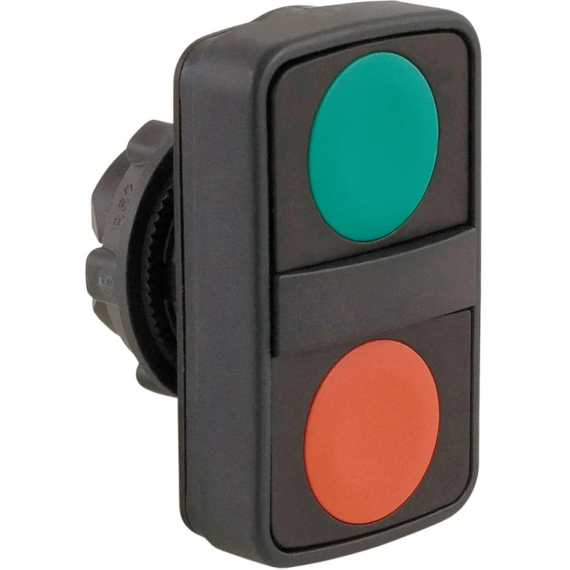 Schneider Electric Harmony XB5 Series Red Green Momentary Push Button Head 22mm Cutout IP67 IP69K ZB5AA7340