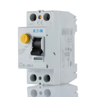 Eaton PFIM Series Residual Current Device 25A, 2-Pole, 30 mA Trip Sensitivity, Type A, 10 kA 235424 PFIM-25/2/003-A-MW