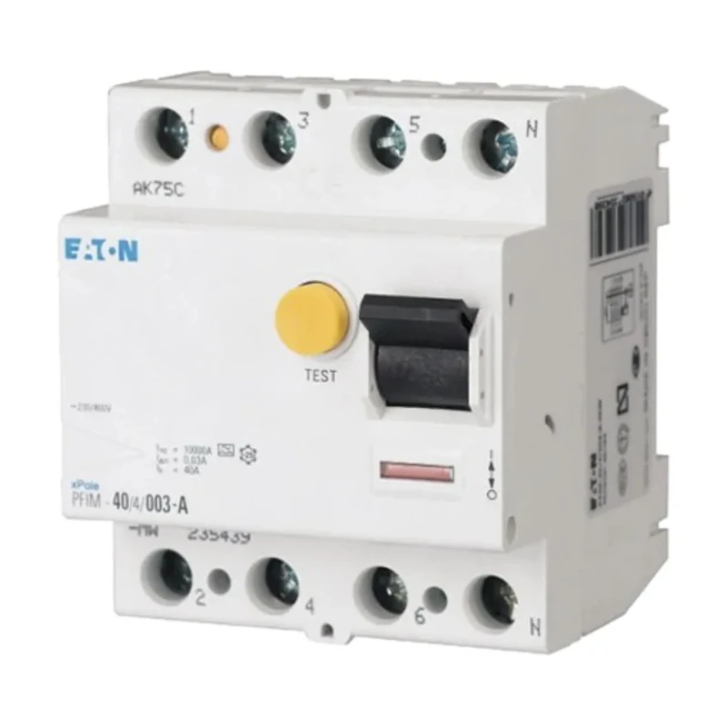 Eaton PFIM Series Residual Current Device 25A 4-Pole 300mA Type A 10kA Instantaneous Trip 230V/400V 235437 PFIM-25/4/03-A-MW