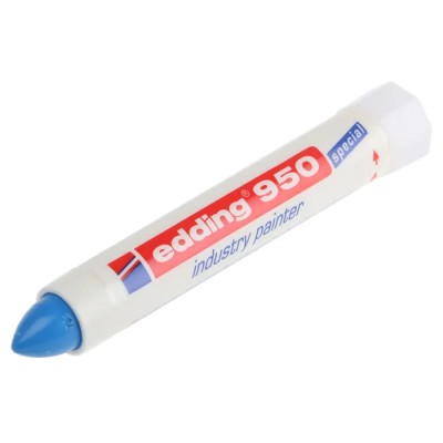 Edding Blue Marker Pen 10mm Bullet Tip Permanent Ink Japan 950-003