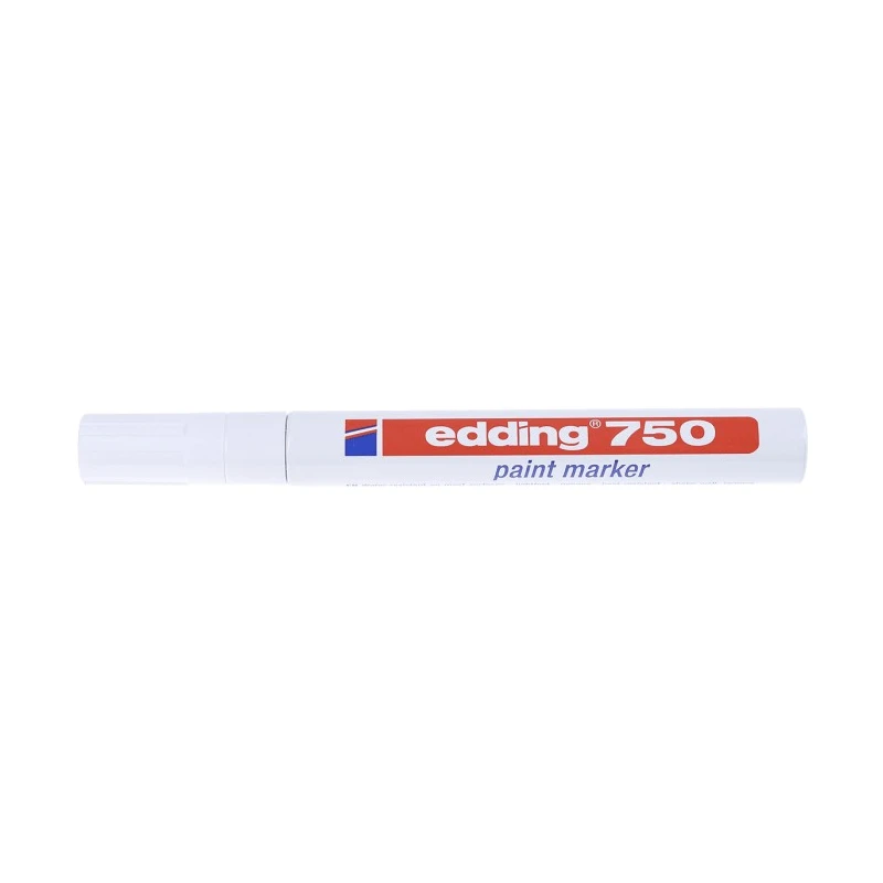 Edding White 4 mm Paint Marker Pen for use with Glass, Metal, Plastic, Wood 750-049