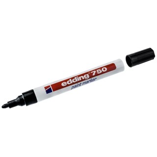 Edding Black 4 mm Paint Marker Pen for Metal, Wood, Glass, Plastic 750-001