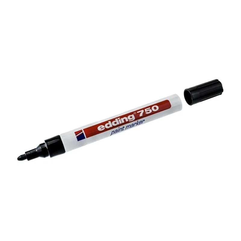 Edding Black 4 mm Paint Marker Pen for Metal, Wood, Glass, Plastic 750-001