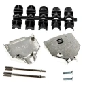 HARTING D-Sub Series Metal Straight D-Sub Backshell, 15 Way Strain Relief 09670150343