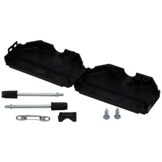 HARTING D-Sub Series Thermoplastic Straight D-Sub Backshell, 37 Way Strain Relief 0967037042401